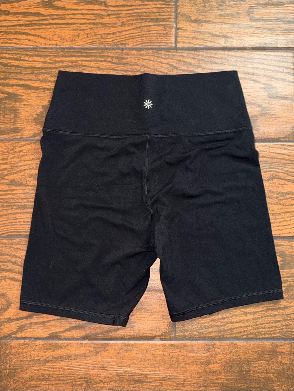 Athleta Black High-Rise Athletic Bike Shorts